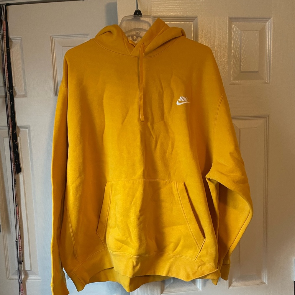 Yellow Nike XXL Tall Hoodie